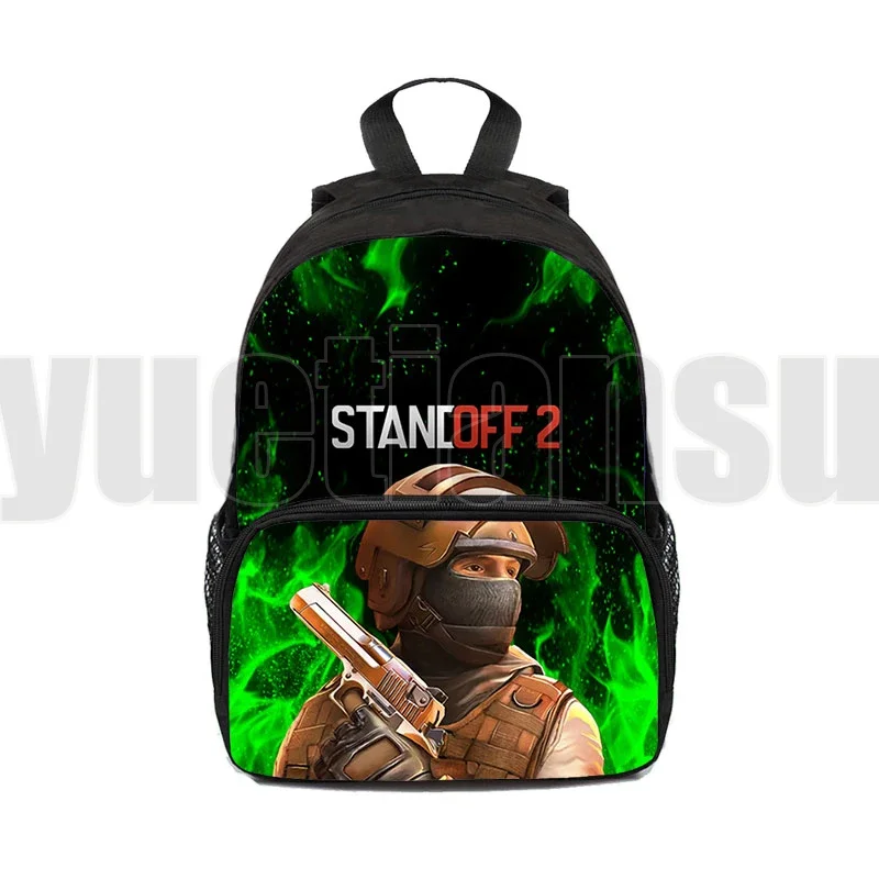 3D Print Anime Standoff 2 Backpacks Boys Girls 12/16 inch Shooting War Game Travel Bags Children Harajuku School Bag  Softback