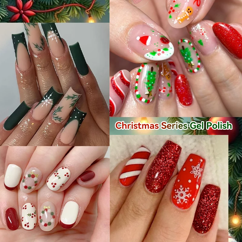 

UR SUGAR Glitter Sequins Red Nail Gel Polish Christmas Semi Permanent Gel Nail Art Salon 7.5ml Soak off UV LED Nail Gel Varnish