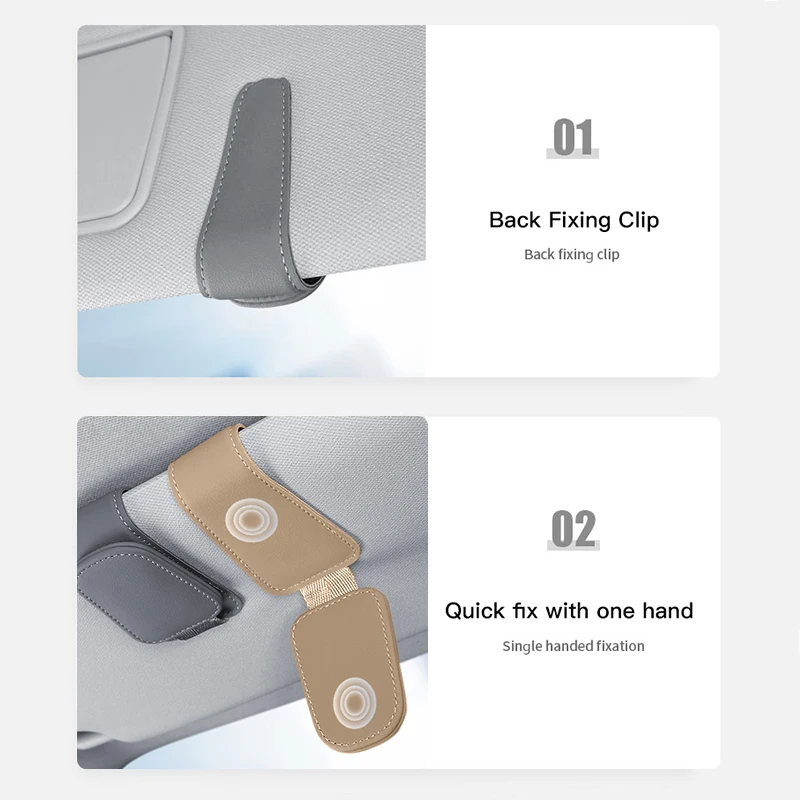 Car Sun Visor Glasses Clip Ticket Card Storage Clamp For Changan CS75 Plus CS95 CS35 Alsvin CS15 CS85 CS55 Eado CX20 CX70 Raeton