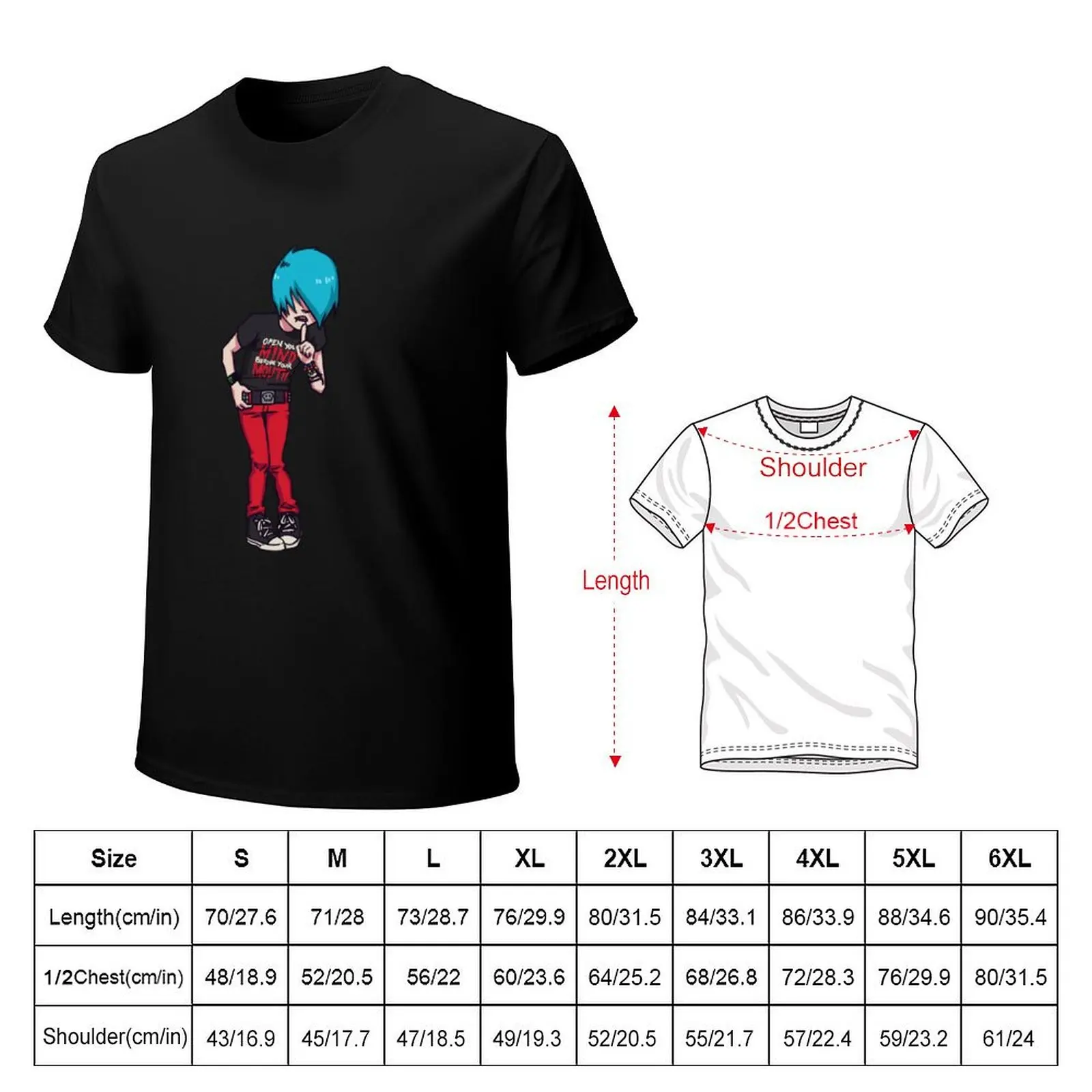 emo boy 2 T-Shirt customizeds blanks clothes for men