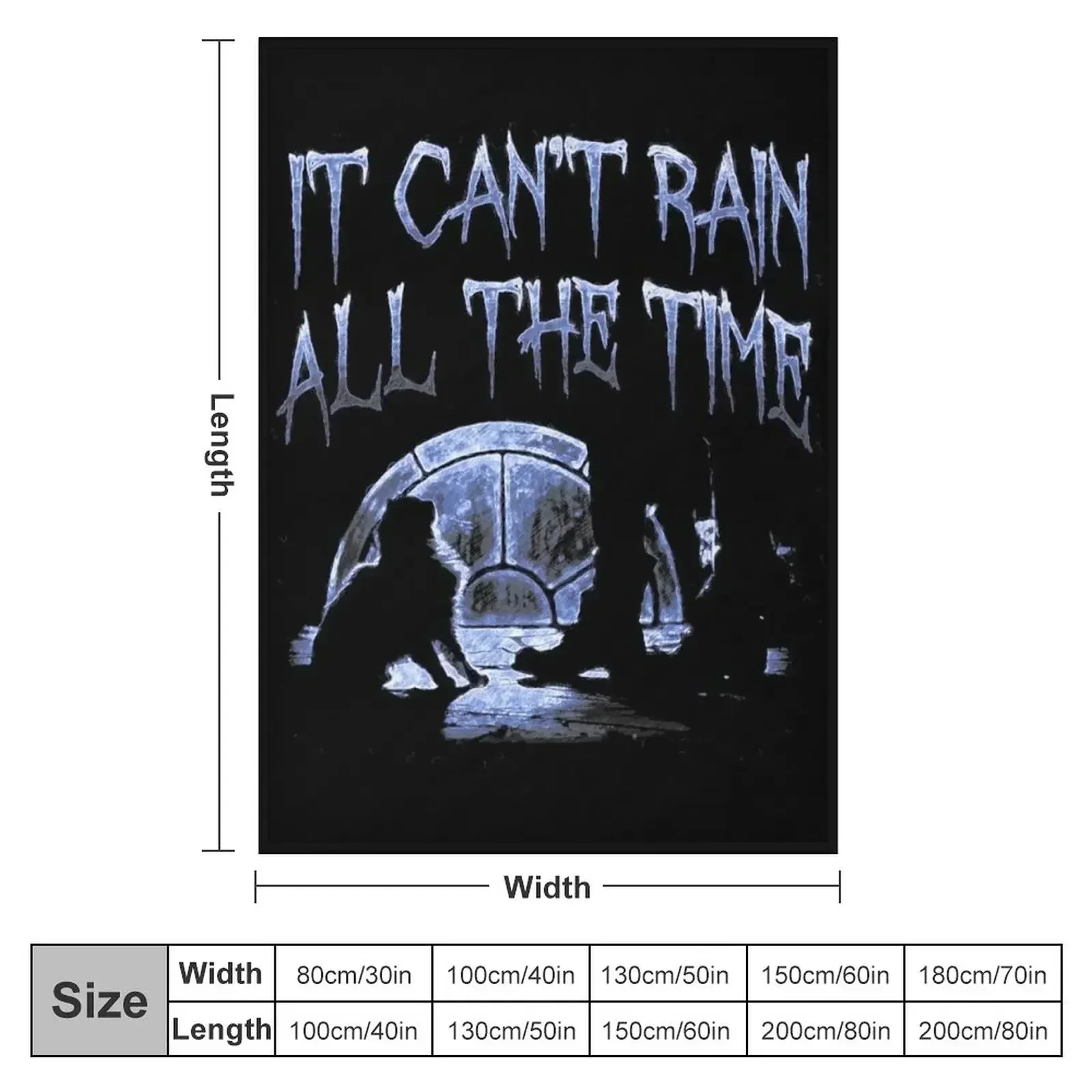 Can't Rain All The Time Deeper Blue Throw Blanket Stuffeds sofa bed Soft Plaid valentine gift ideas Blankets