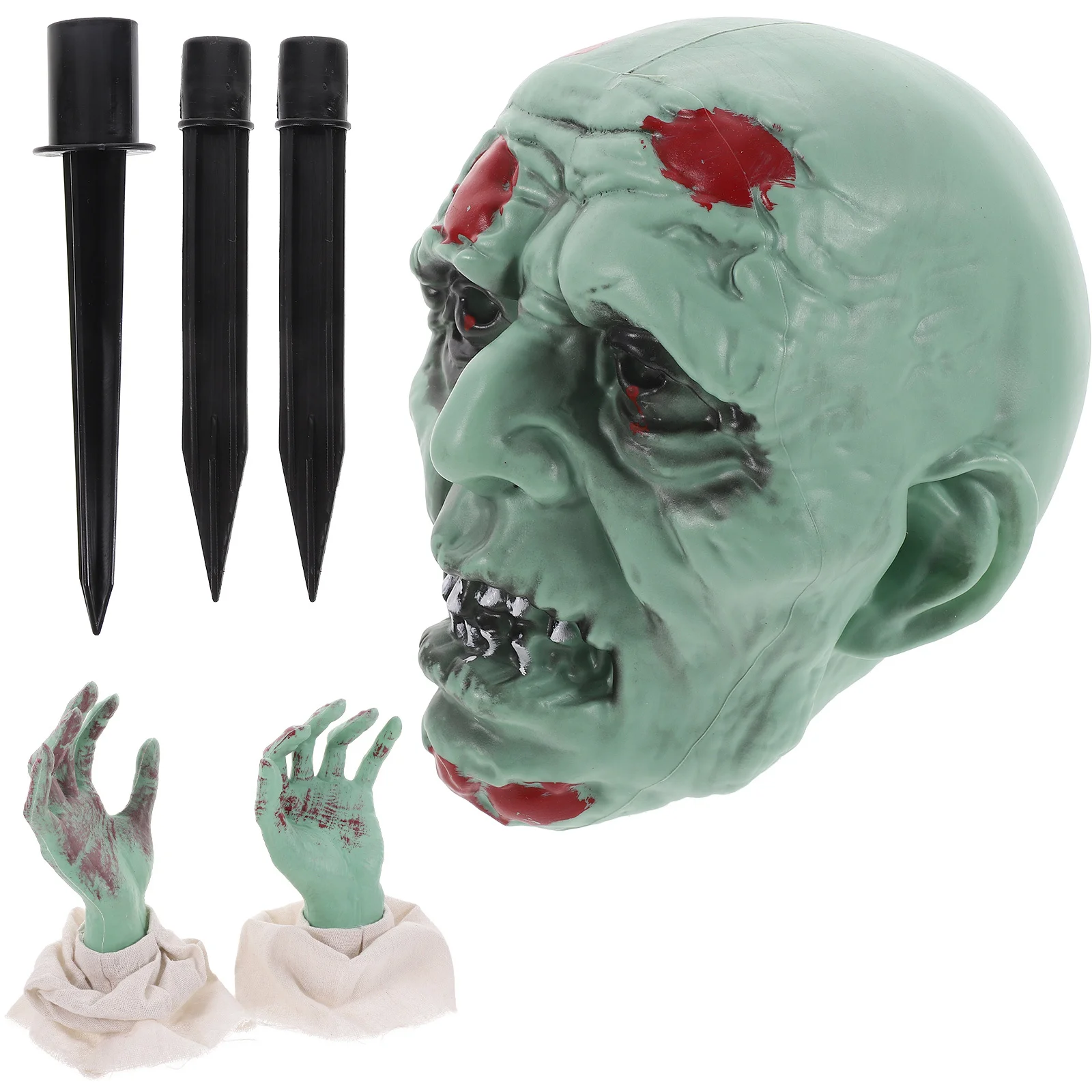 

1 set 1 Set Face Head Hands Outdoor Halloween Decorations Yard Scary Halloween Decorations Outdoor Stakes Garden Party
