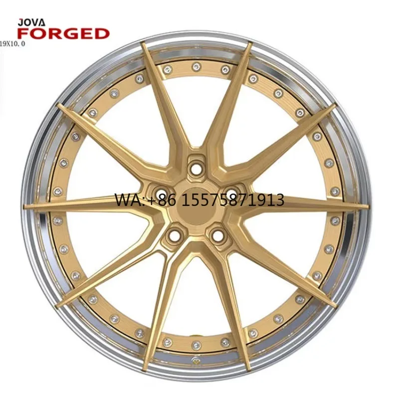 

Forged 2-Piece Alloy Wheels 18-24 Inch Brushed Clear Finish For Passenger Cars