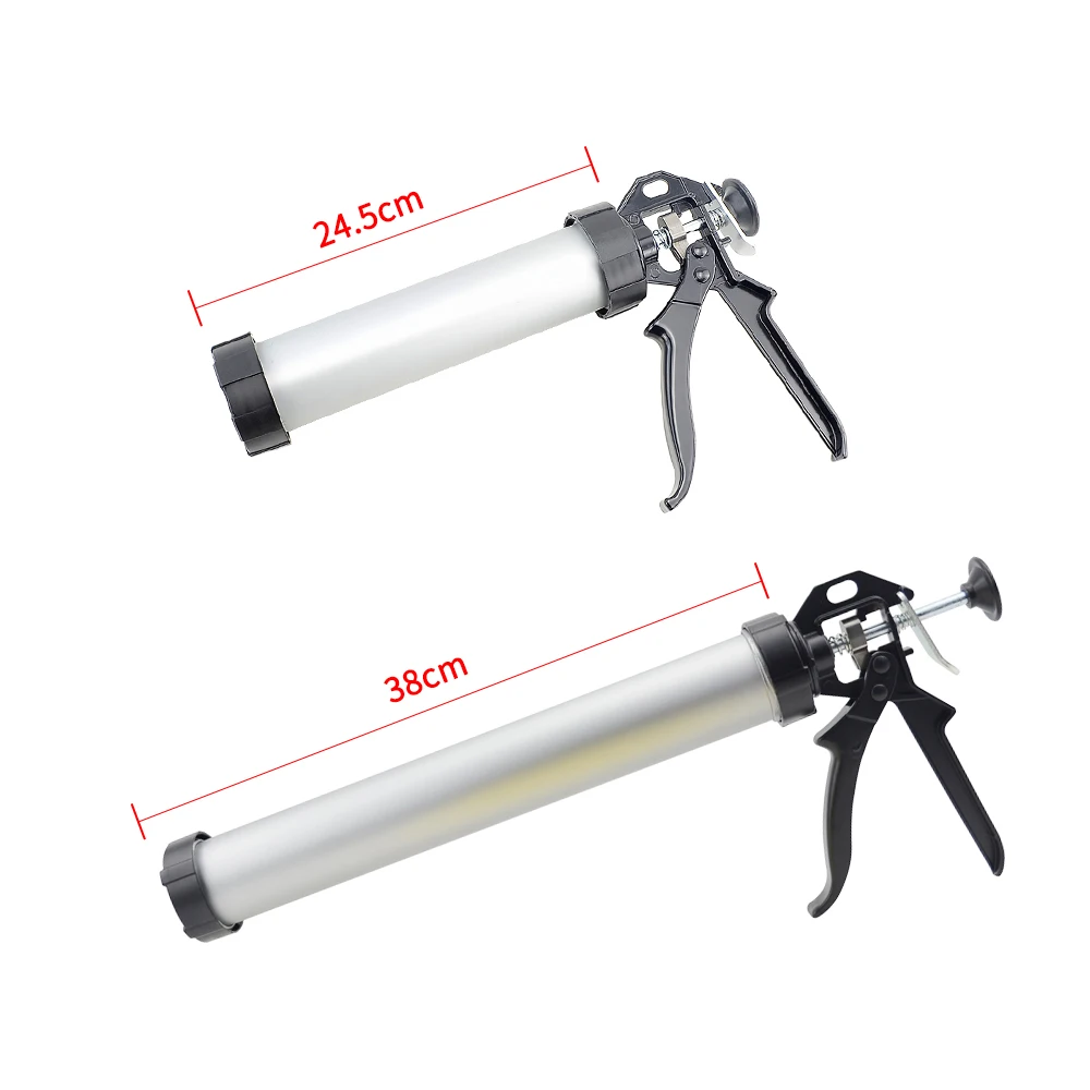 Carp Fishing Bait Making Aluminium boilie gun with 3pcs spare nozzles Silicone Glue Gun