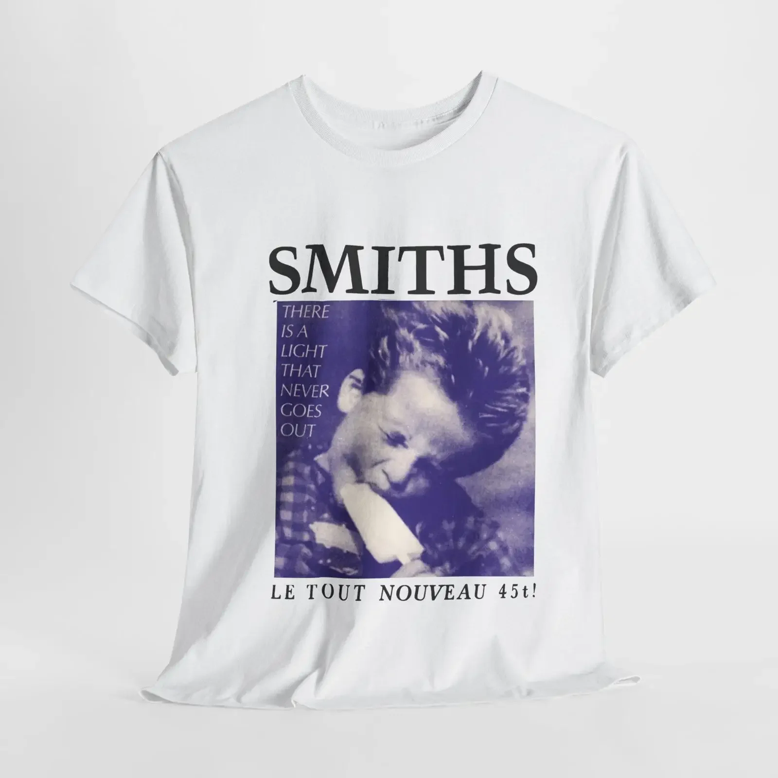 The SMITHS Rock Le Tout Nouveau 45t Morrissey  white T Shirt Size S 4X Casual Cool Classic Men vintage Washed Stretched