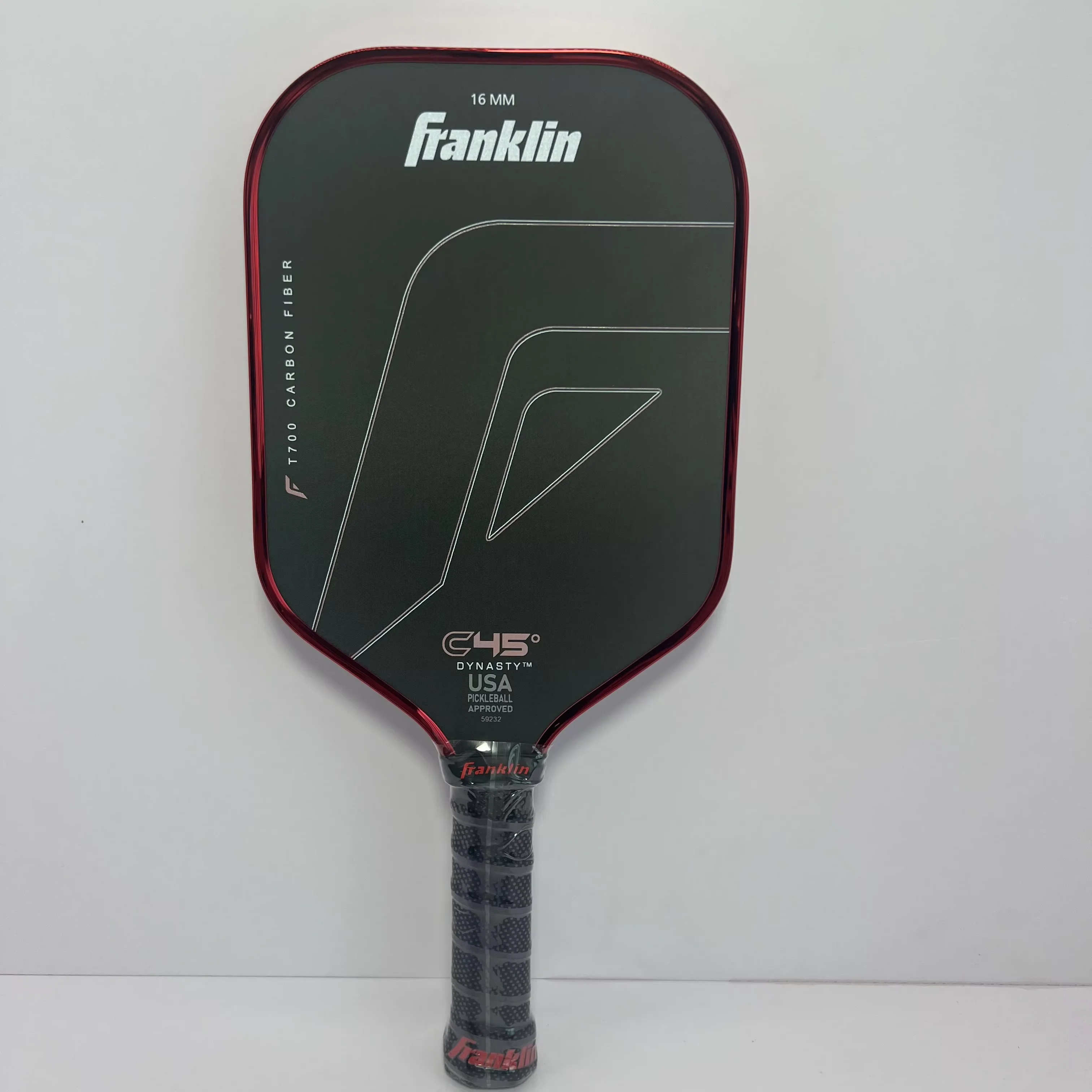 Franklin C45 Pickleball Paddle Toray T700 Carbon Fiber Thermalforming 16mm Standard Shape Rough Surface Better Spin image 3