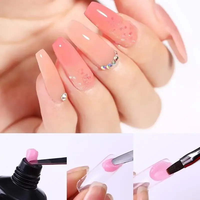 100 sztuk szybko budujący formy porady Poly Nails Gel Fingers Extension Forms Art UV Builder akrylowe fałszywe fałszywe narzędzia