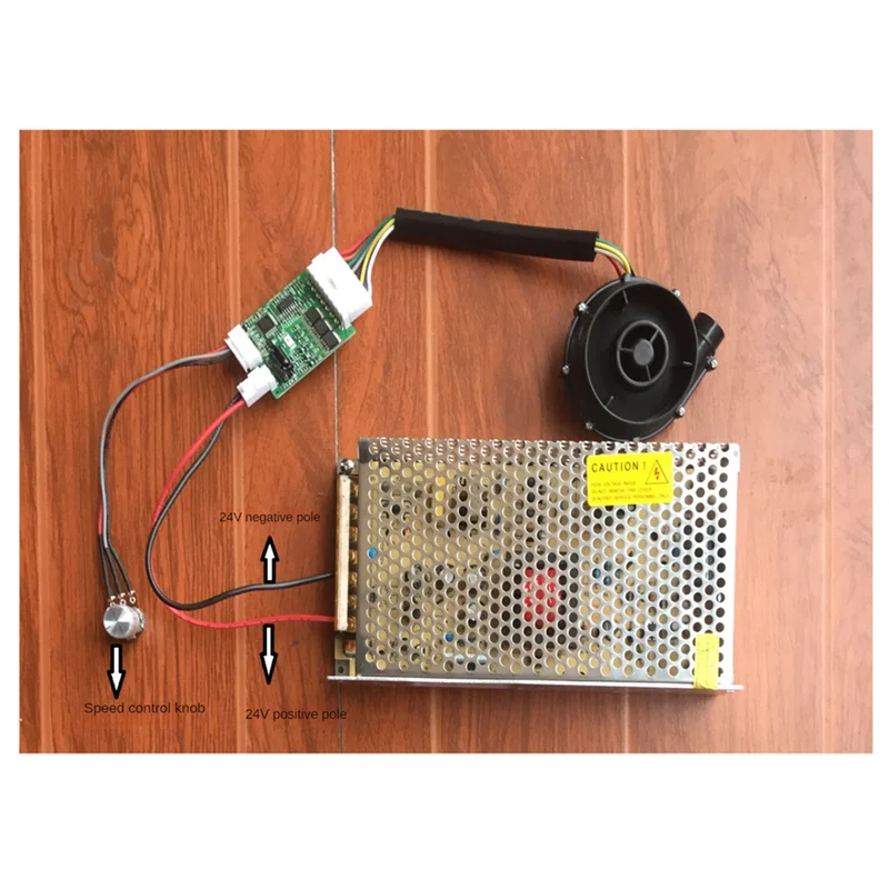 ABFA Mini 7040-24V DC Ventilador de ar centrífugo sem escova 6,5Kpa com driver e interruptor para impressora 3D Vzbot Hevort