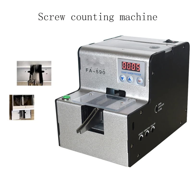 

Automatic Screw Counting Machine FA-590 Screw Counter 1.0-5.0 Adjustable Rail Arrange Calculation Screws Hardware Store