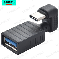 Type C OTG Adapter 180 Degree Up Down Angle USB 3.0 Interface Converter Adapter for Smart Phones Tables Connector