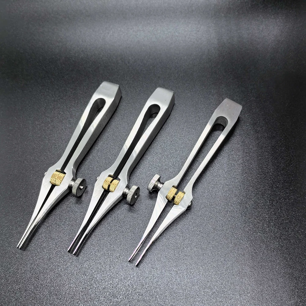 Adjustable Leather Pricking Irons Sharp 2 Teeth French Type Manual Hole Puncher DIY Handmade LeatherCraft Tools