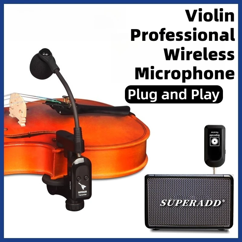 

Professional Violin Wireless Pickup High-fidelity Denoise Convenient Stable Wireless Microphone Musical Instrument Accessories