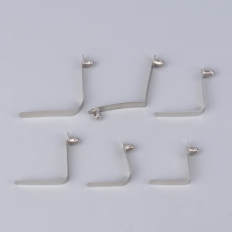 10Pcs 5mm Double Single Hollow Button Clips Kayak Paddle Snap Spring Clip Tent Pole Tube Lock Awning Telescopeic Shrapnel