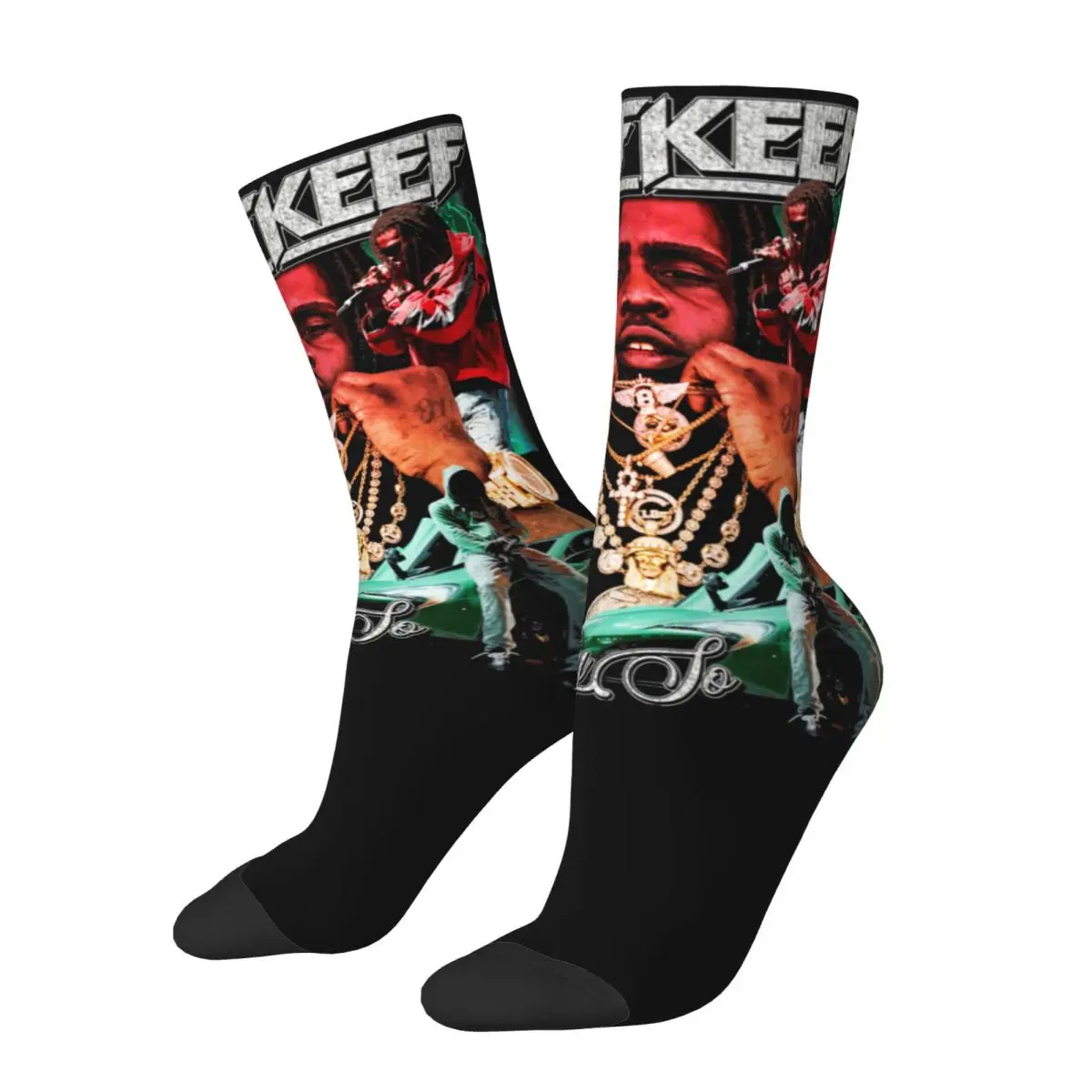 Women Chief Keef Rapper Hip Hop Socks Super Soft Casual Socks Harajuku Merch Middle TubeStockings Wonderful Gifts