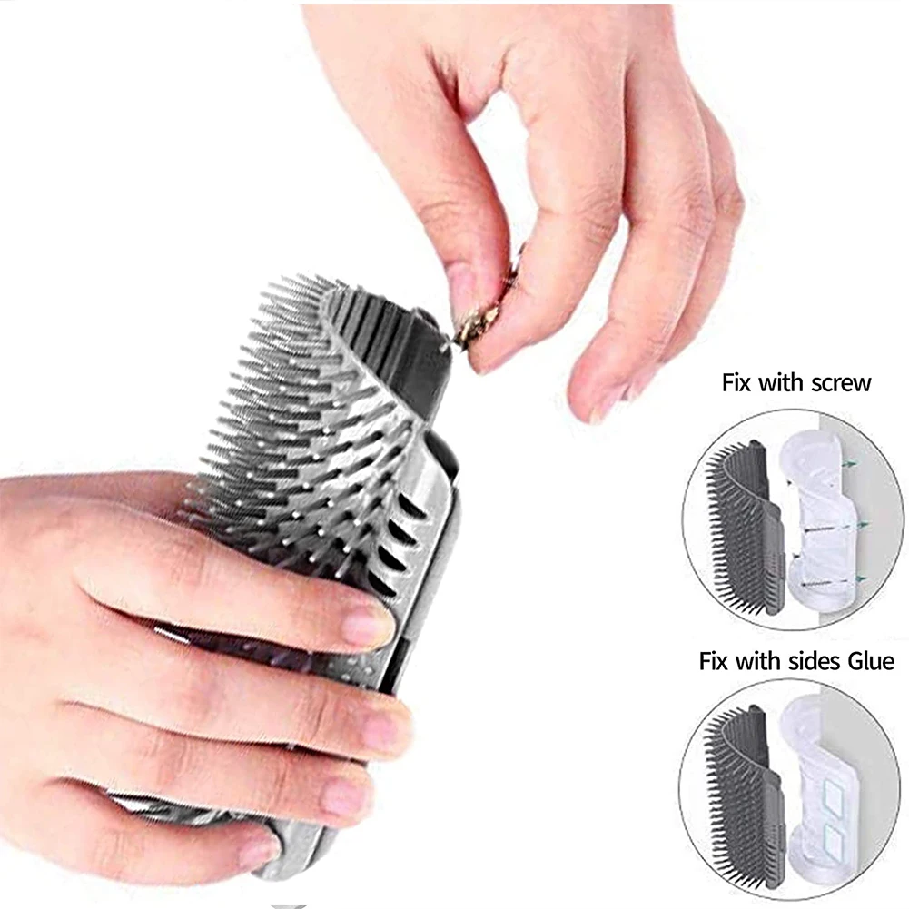 Cat Massage Brush Comb Removable Washable Wall Corner Self Groomer Cat Itching Device Home Pet Supplies  Accessories