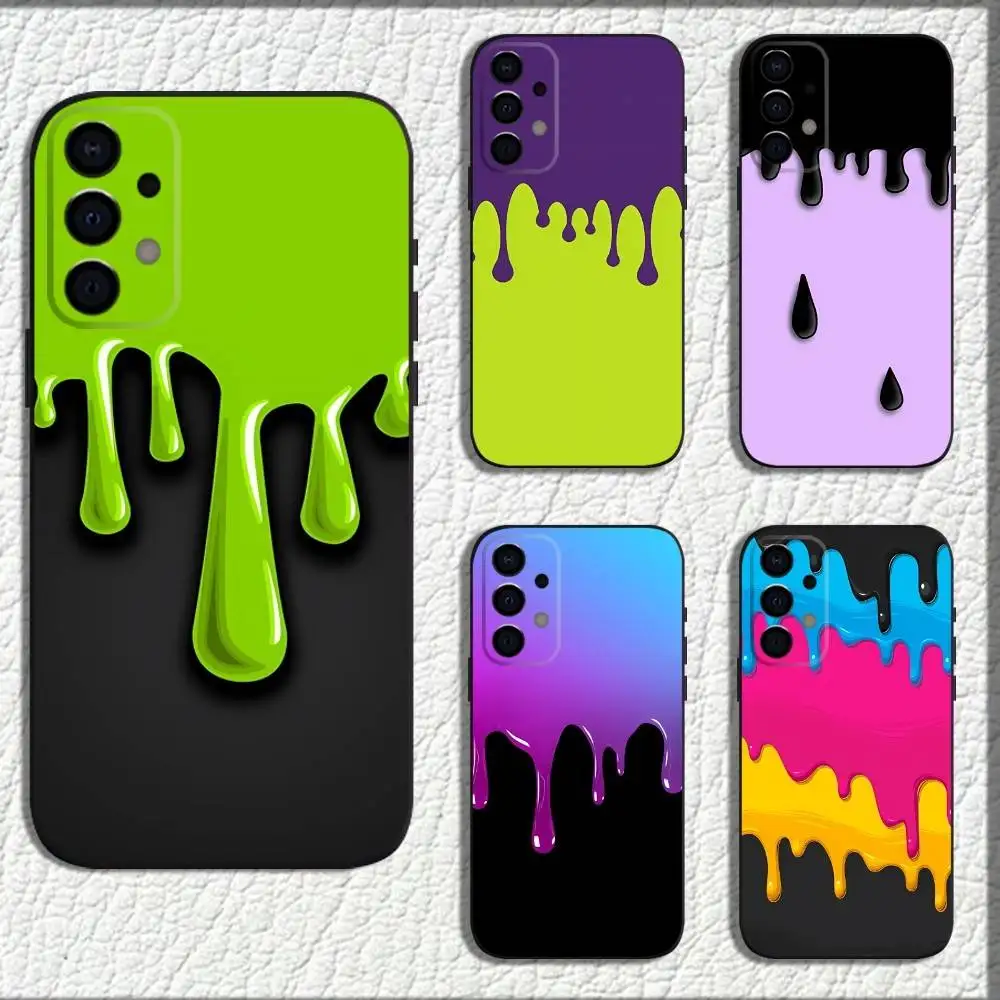 

Ice Cream Aesthetic Phone Case For Samsung Galaxy A73,72,71,A52,51,40,41,A22,A32,31,A13,12,Note20 Soft Black Shell