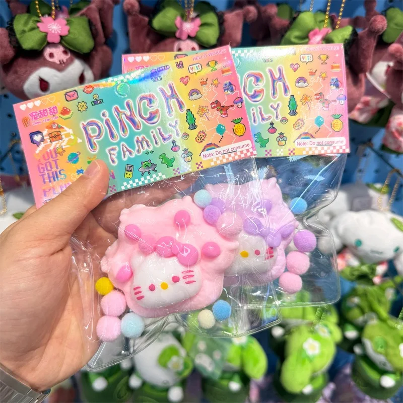 

Sanrio Hello kitty Squishy Squeezing Cute Cartoon Toy Funny Stress Pressure Relief Soft Fingertip Slow Rebound Toy Squishies