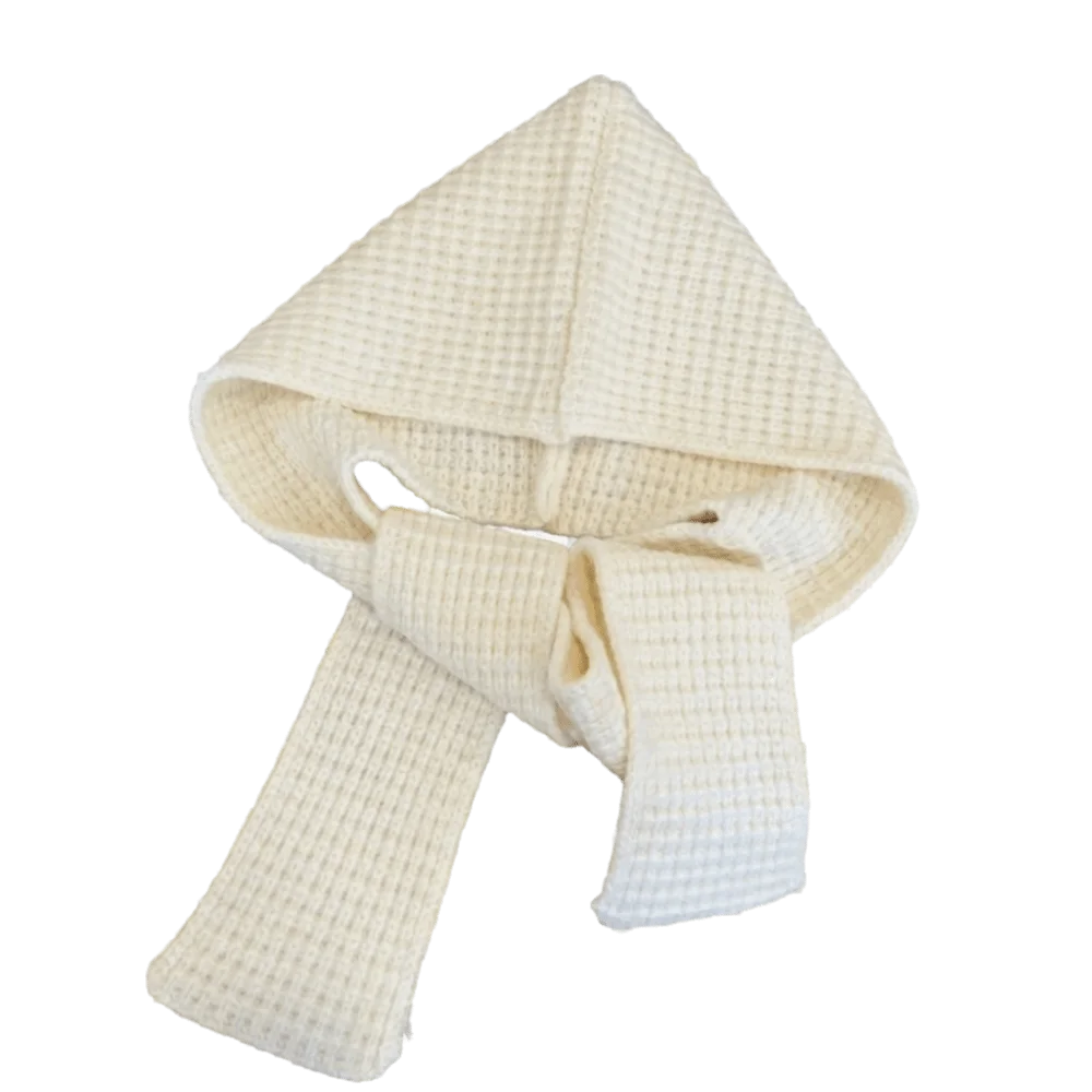 Acrylic Fibres Knitted Hooded Caps Ear Protection Soft Neck Collar Beanies Caps Thickened Korean Style Winter Neckerchief Hat