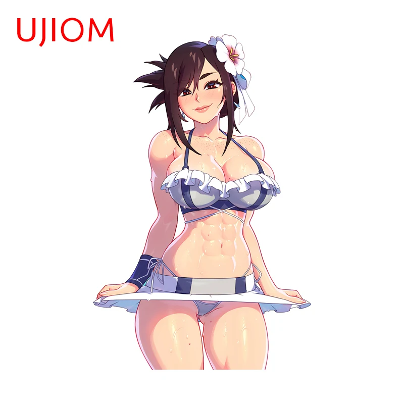 UJIOM Seductive Bikini Tifa Wall Sticker Unique Simulated Adorable Decal High Quality Charming Girl Items Room Decor Poster