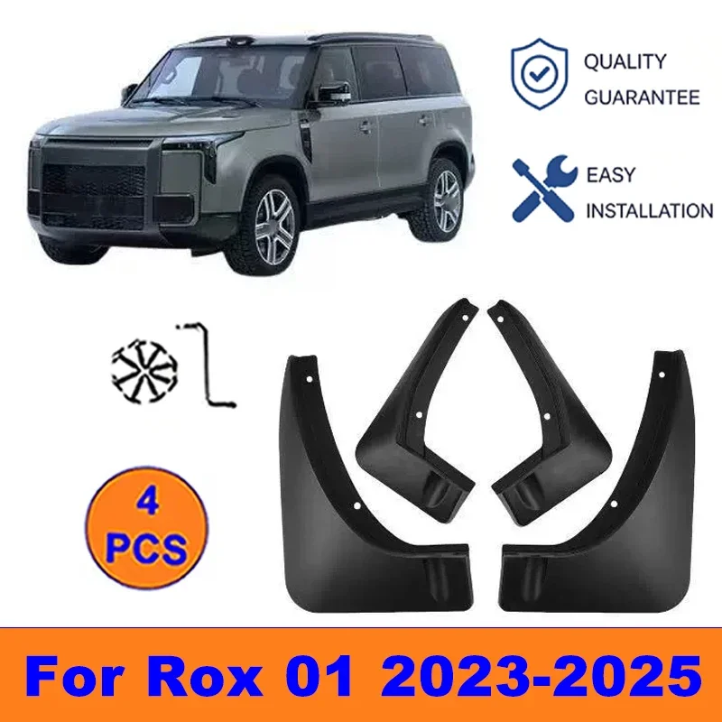 

4Pcs Mud Flaps For Rox 01 2023-2025 - Splash Guards Front&Rear Wheel Fender Mudguards Car Exterior Protection Accessories