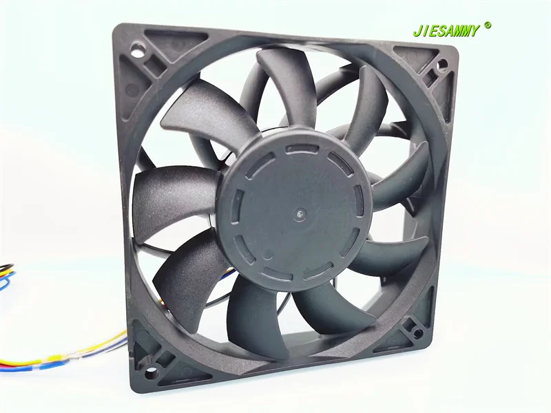 JIESAMMY dual ball 12025 12CM high rotation 12V1.2A PWM chassis 70CM line length heat dissipation fan