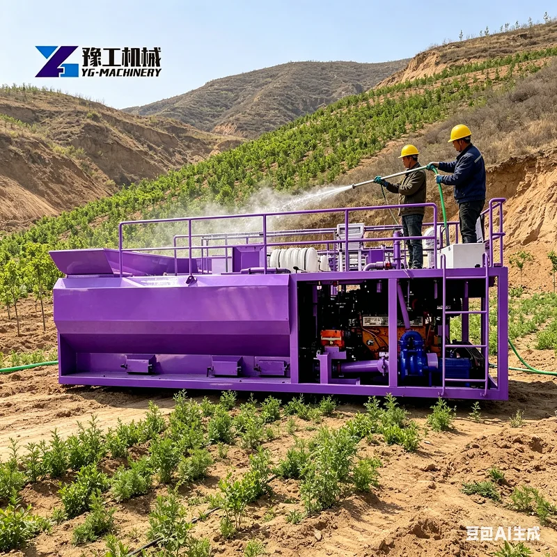 Customized Hydroseeder Versatile Grass Seeding Equipment Spray Seeder Diesel Hydroseeding Machine for Slope Protection