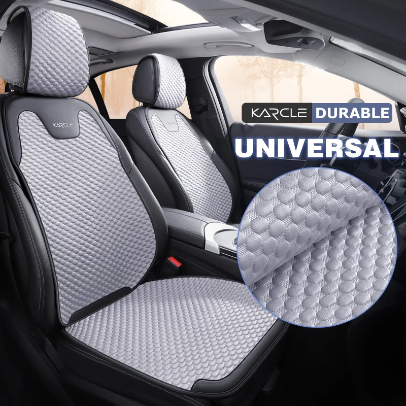 ユニバーサル通気性カーシートカバー耐久性のあるカーシートカバーフルセット吸汗自動車シートクッションパッドカーアクセサリー