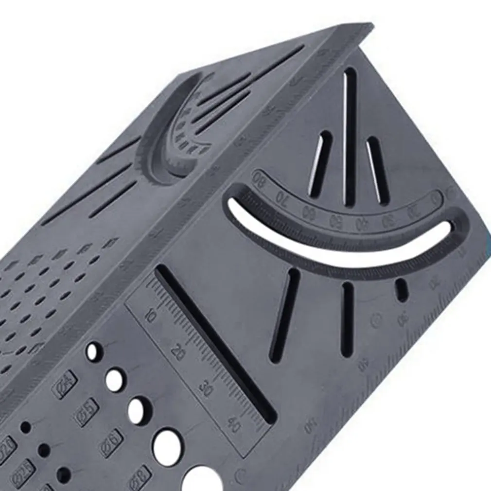 ไม้บรรทัด3D 45องศา90องศาเกจวัดข้อต่องานไม้ไม้บรรทัดเกจวัดสายแบบประกบเทมเพลตเครื่องมือสำหรับทำเครื่องหมาย