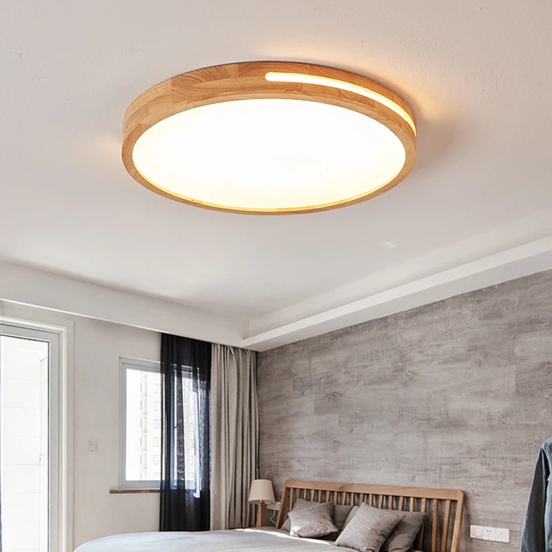 nordico circular lampada led teto madeira macica simples moderno lampada corredor estudo lampada quarto ultra fino cores moda 01