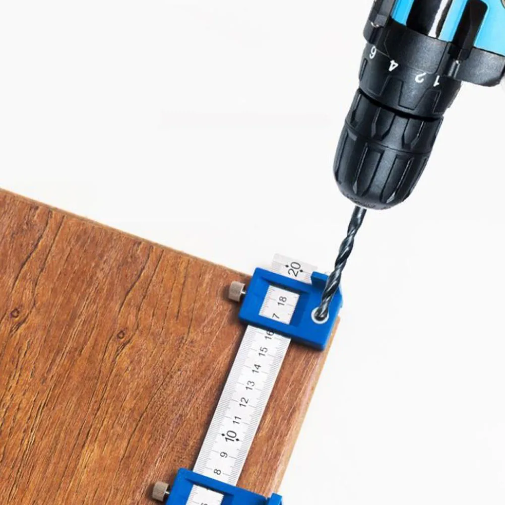 

Hole Locator Woodworking Hand Air Punching Tool Drill Straight Guide Adjustable