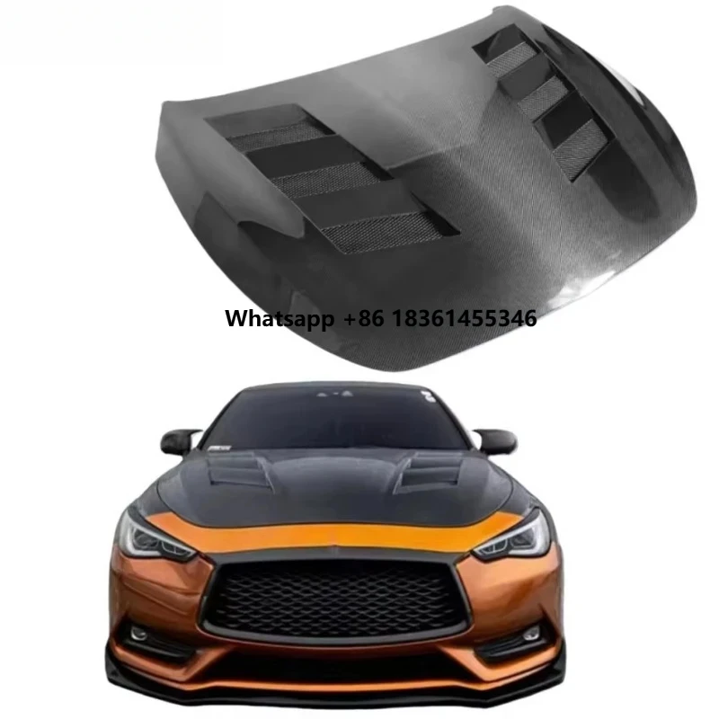 

G60 2016-2020 (Customizable: Ballistic Weave, Forged Carbon Fiber) High-Quality Carbon Fiber Hood - for
