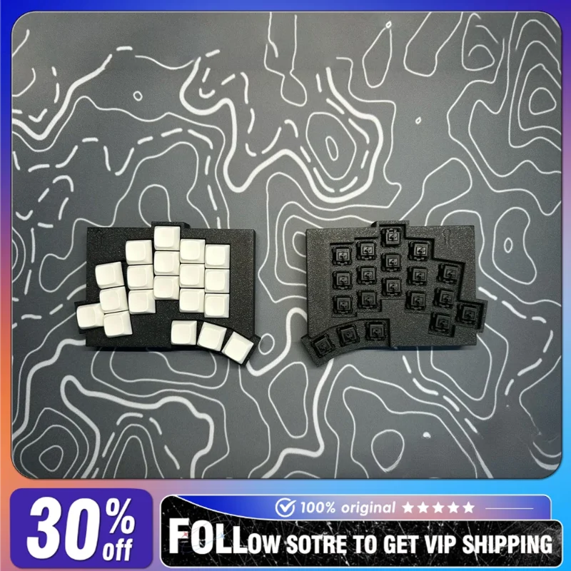 

KeebNerd Totem MX Split Keyboard Wireless Kit ZMK Studio Key Change 150mAh FDM Printed Shell Customized Laptop Accessories Gifts