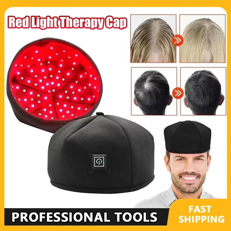 

2025 Red Light Therapy Cap Laser 660nm 830nm near Infrared Hair Regrowth Hat Scalp Massager for Hair Loss Treatment