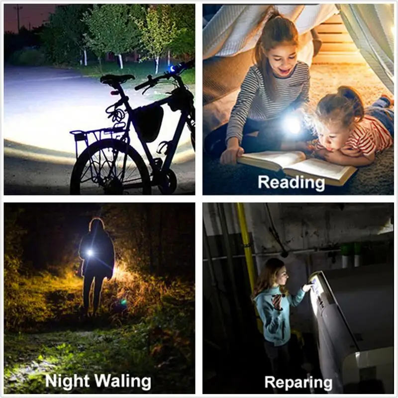 Pocket Rechargeable Flashlight Handheld Flashlight High Lumens Waterproof LED Flashlight Rechargeable Flash Light Adjustable