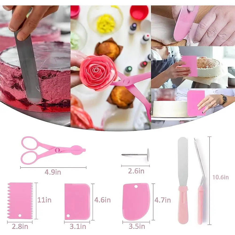 359pcs Cake Decorating Baking Supplies Set, with 66 Tip Baking Set, Piping Bags and Beginner Set, Baking Tools, Cupcake Decorati