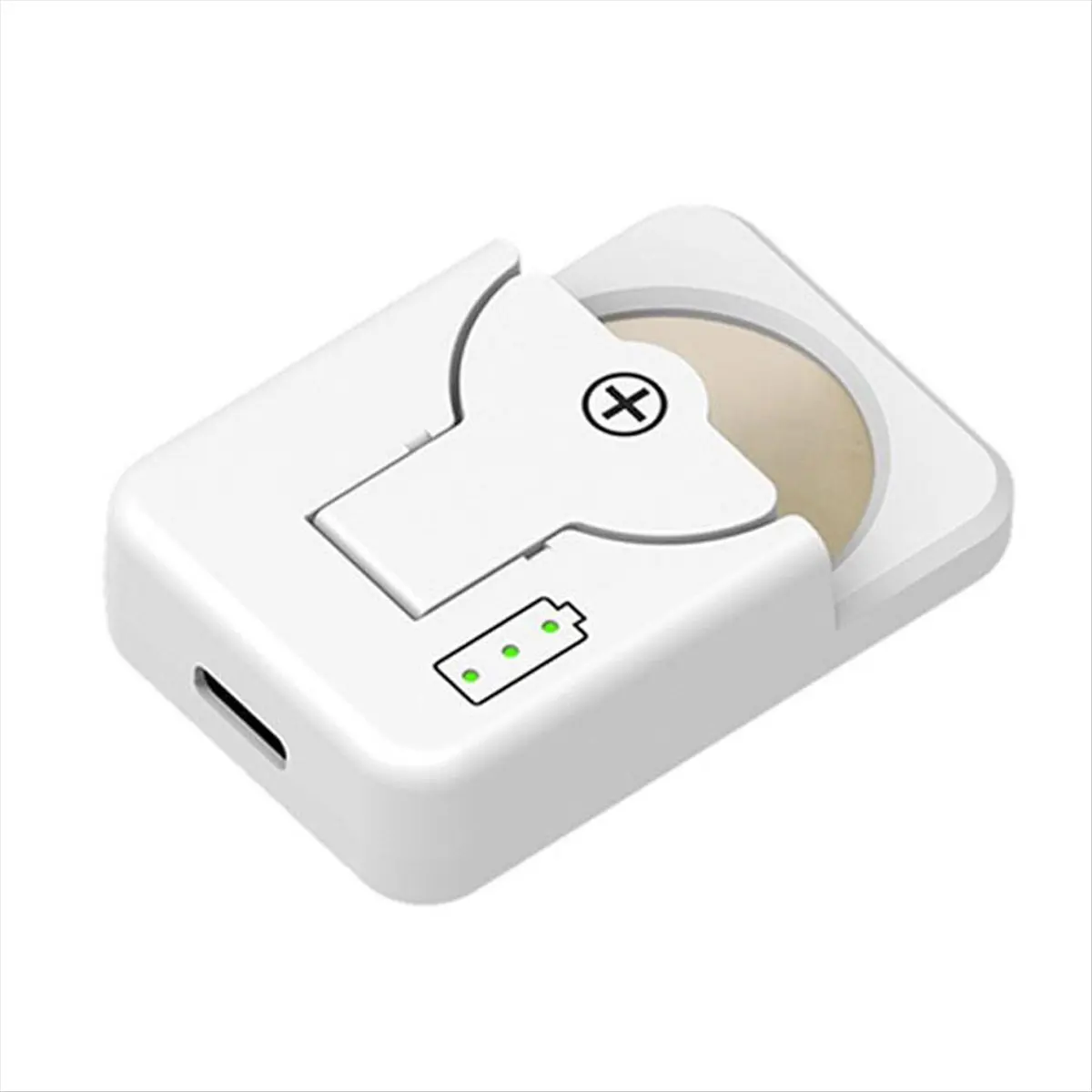 A73T Charger for LIR2032 LIR2025 LIR2016 LIR2450 4.2V TypeC Interface Built to Last Coin Lithium Batteries White
