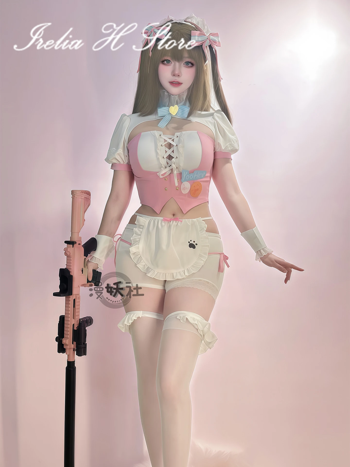 

Irelia H Girls Frontline 2 SSD-62D Cosplay Costume for women K2 maid dress Halloween cosplays