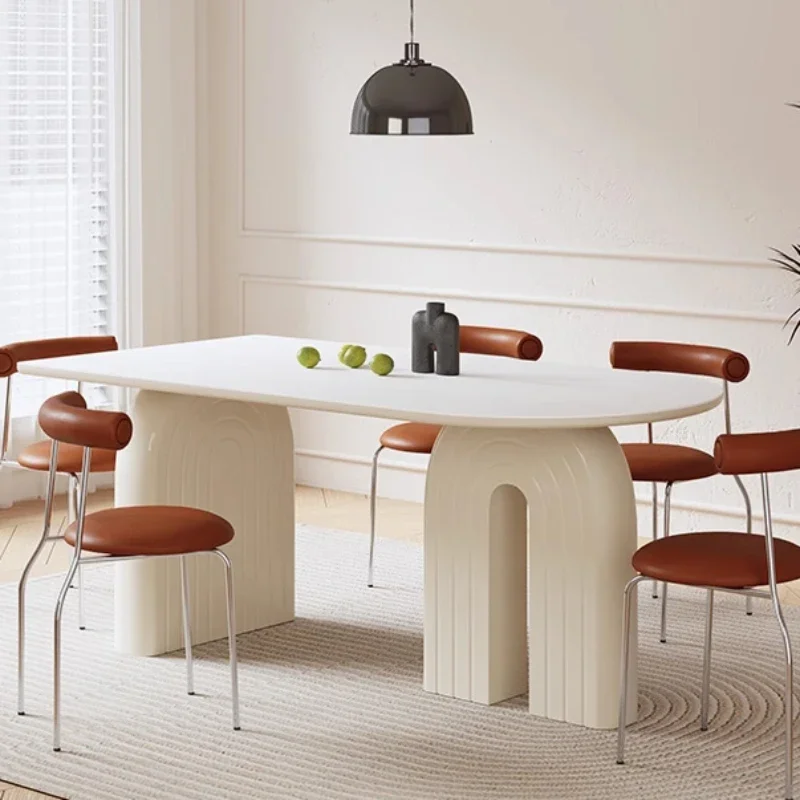 

Luxury Dining Table Multifunction Home Furniture Modern Rooms Elegant Tables Ceramic Dinning Sets Mesa Comedor Sedentary