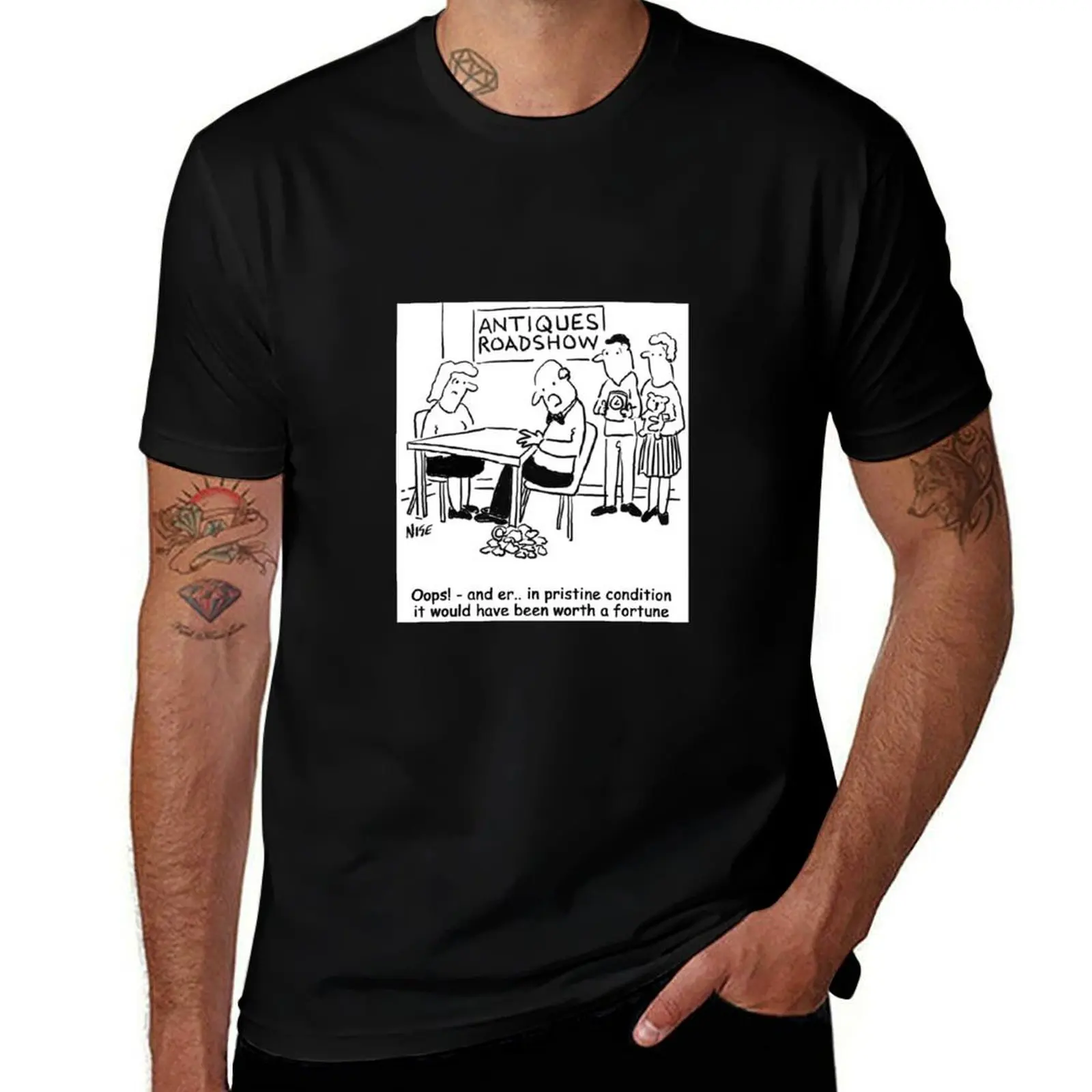

Oops - Antiques Roadshow expert drops an item T-Shirt Athletic Fit Sports Short Sleeve Top