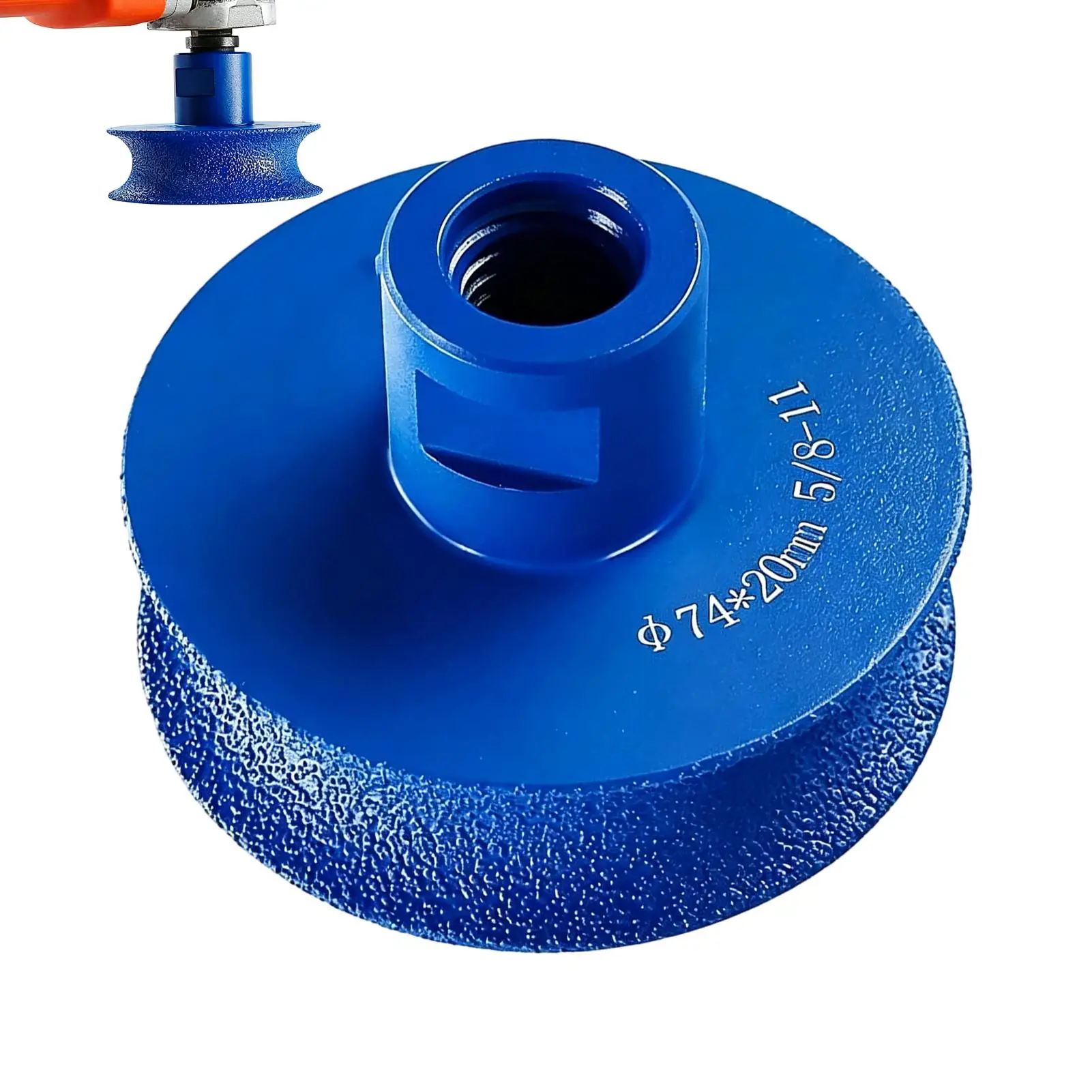 Grinding Wheel Heavy Duty Brazed Edge Profiling Tool Stone Edge Shaping Wheel for Granite Countertop Marble Tiles Concrete Slabs