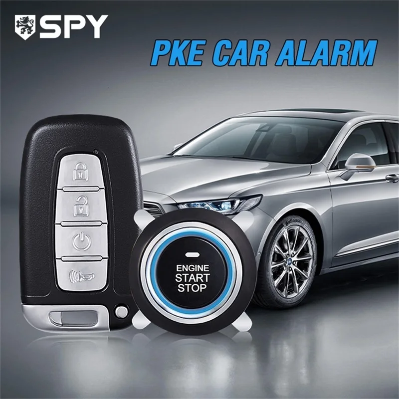 

SPY Alarm of Cars System Silicon Passive Keyless with Car Alarm Whim Star Button with Central Lock
