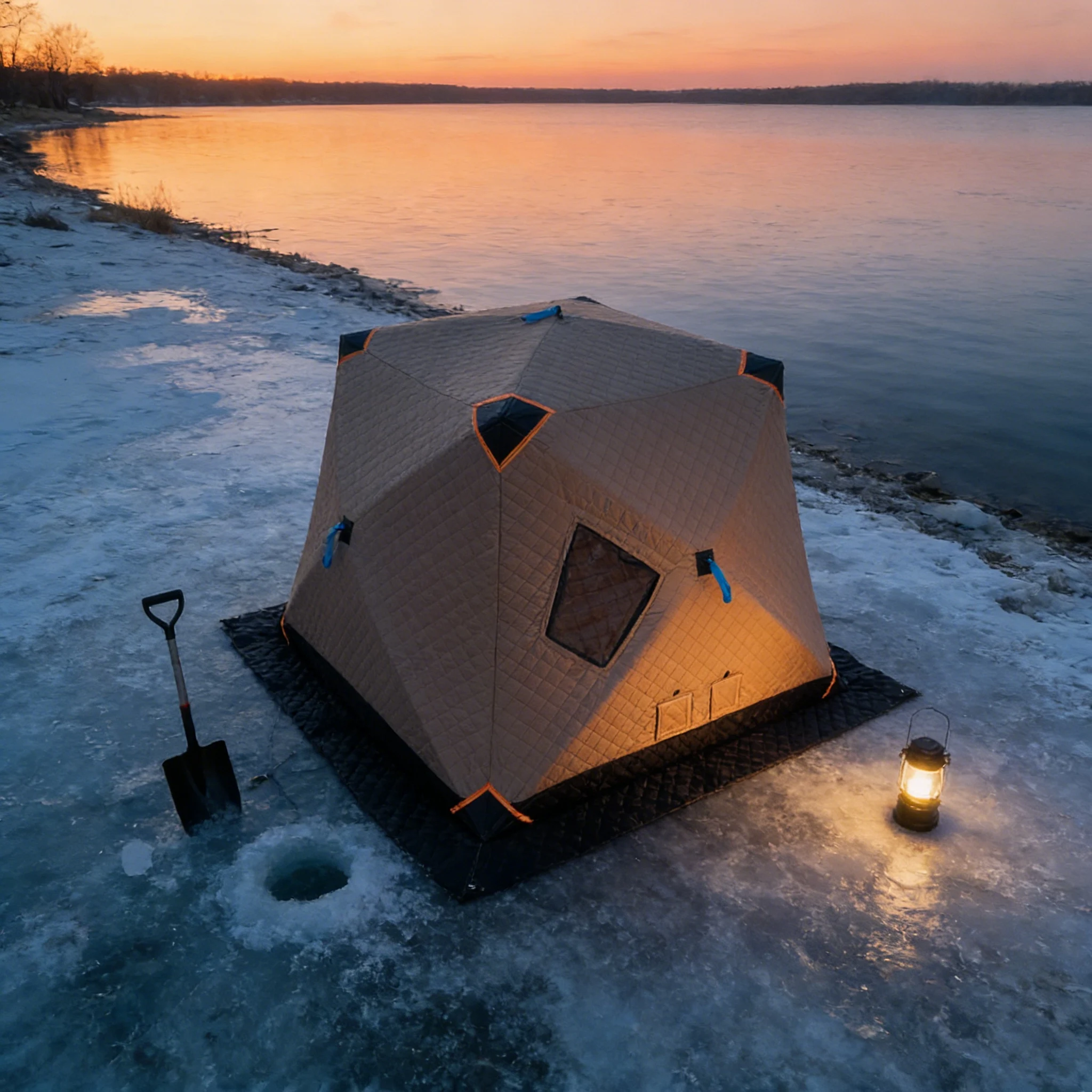 Windproof and Waterproof Winter Fishing Tent for Harsh Weather Conditions and Reliable Shelter