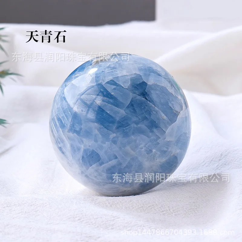 1PC  Natural Egg Yolk Stone Ball Polishing Crystal Jewelry Process Energy Hhealing Witchcraft Divination Prayer Home Feng Shui view 4