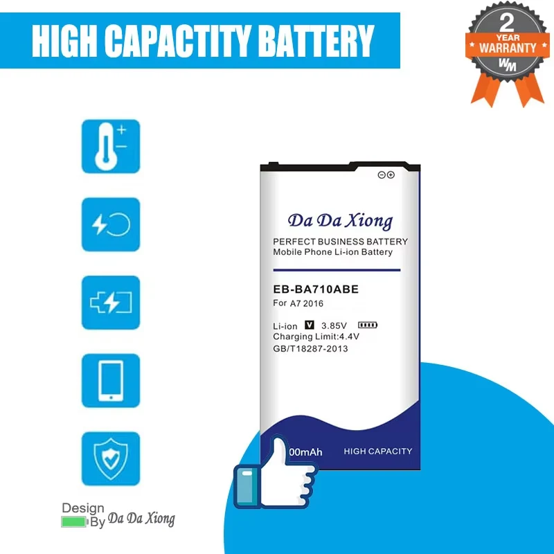 DaDaXiong 4500mAh EB-BA710ABE Battery For Samsung GALAXY 2016 Edition A7 A710 A710F A7100 A7109