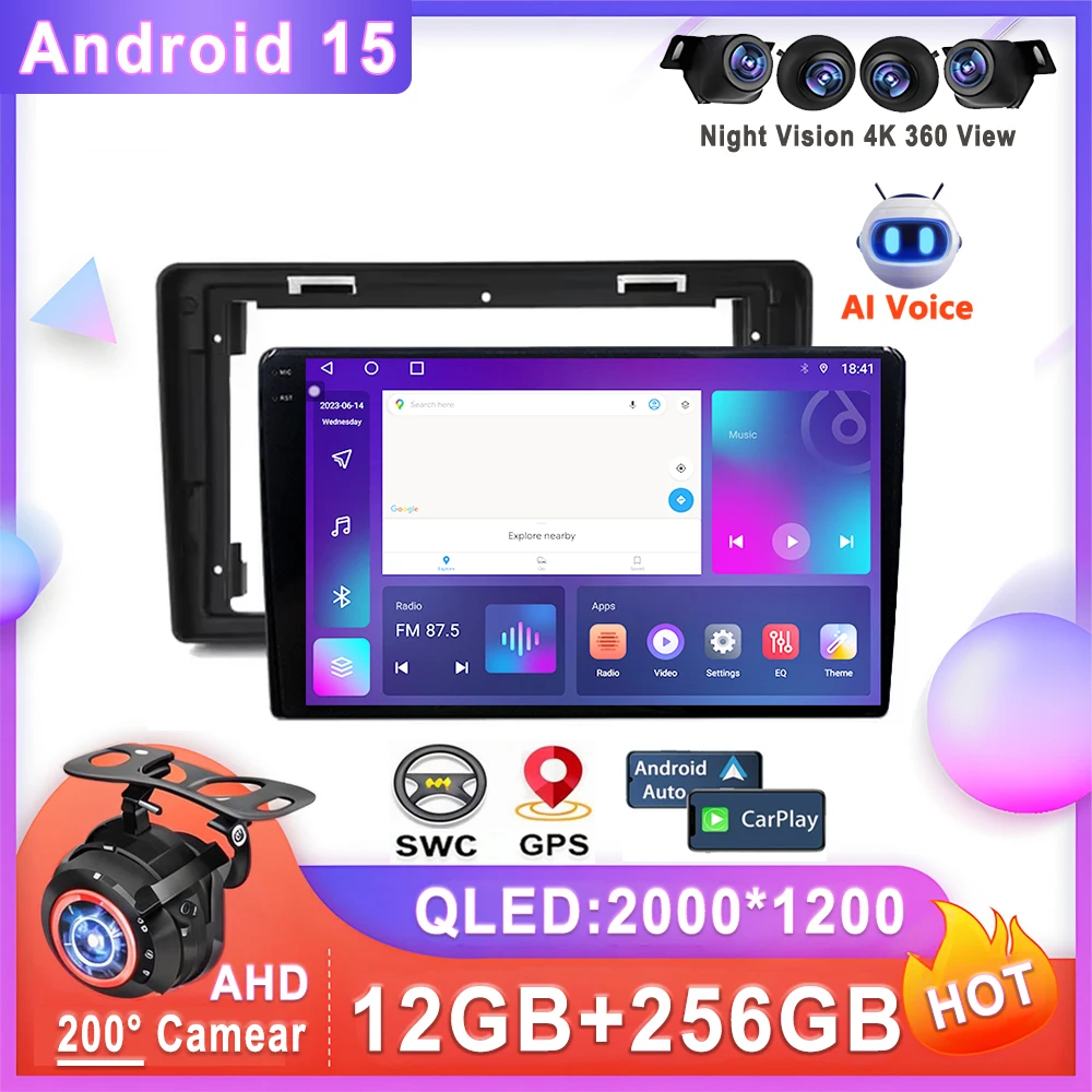 Android 15 For Renault Trafic 2 For Opel Vivaro A For Nissan Primastar 2006 - 2014 Auto Radio Multimediale Car Navigazione GPS