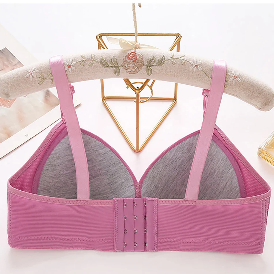 Elegance Plus Size Full Cup Bras Side Gathering Anti Sagging for Slimming Effect Comfortable and Supportive No Underwire Design