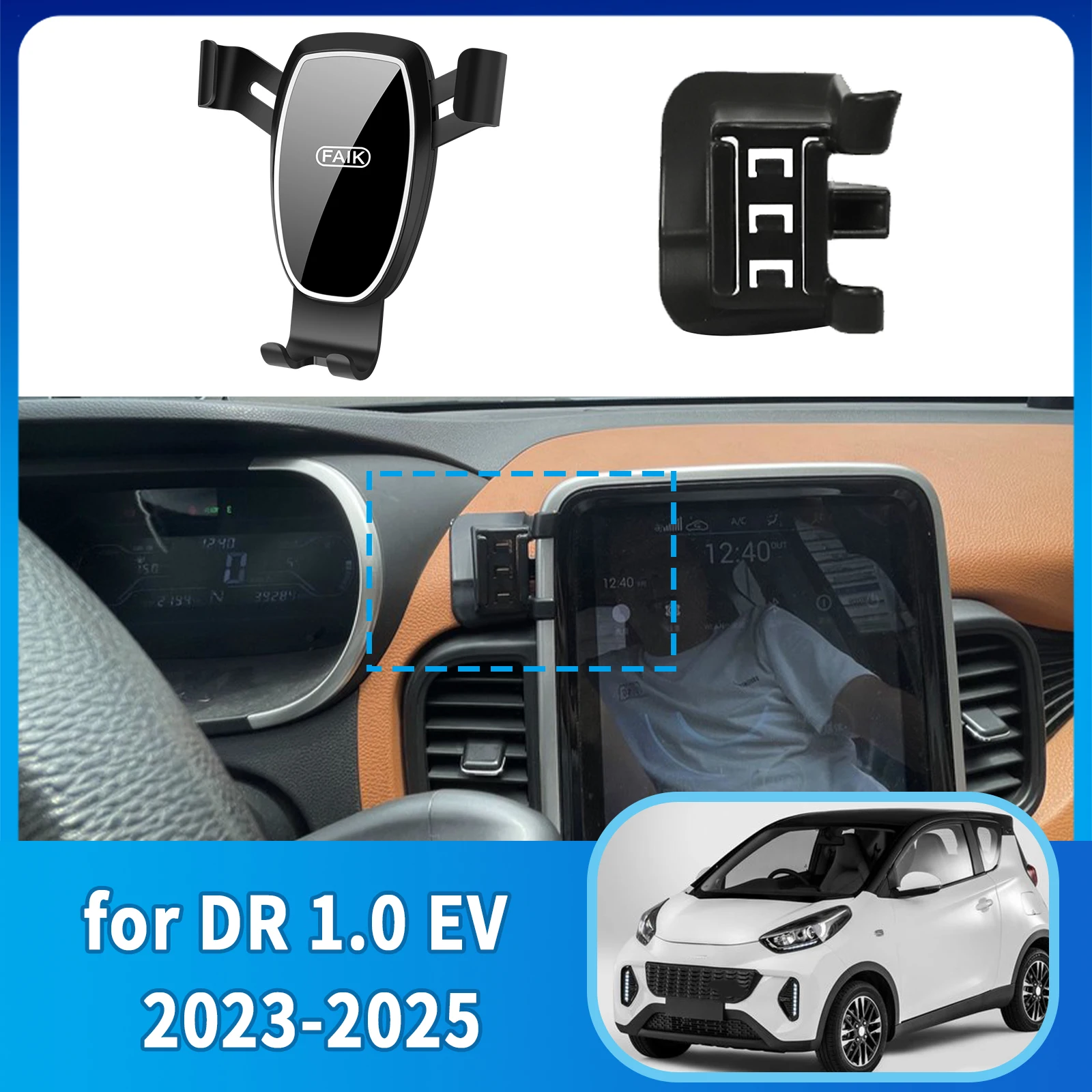 

Car Mobile Phone Holder for DR 1.0 EV 2023 2024 2025 Navigation Stand Auto GPS Bracket Accessories