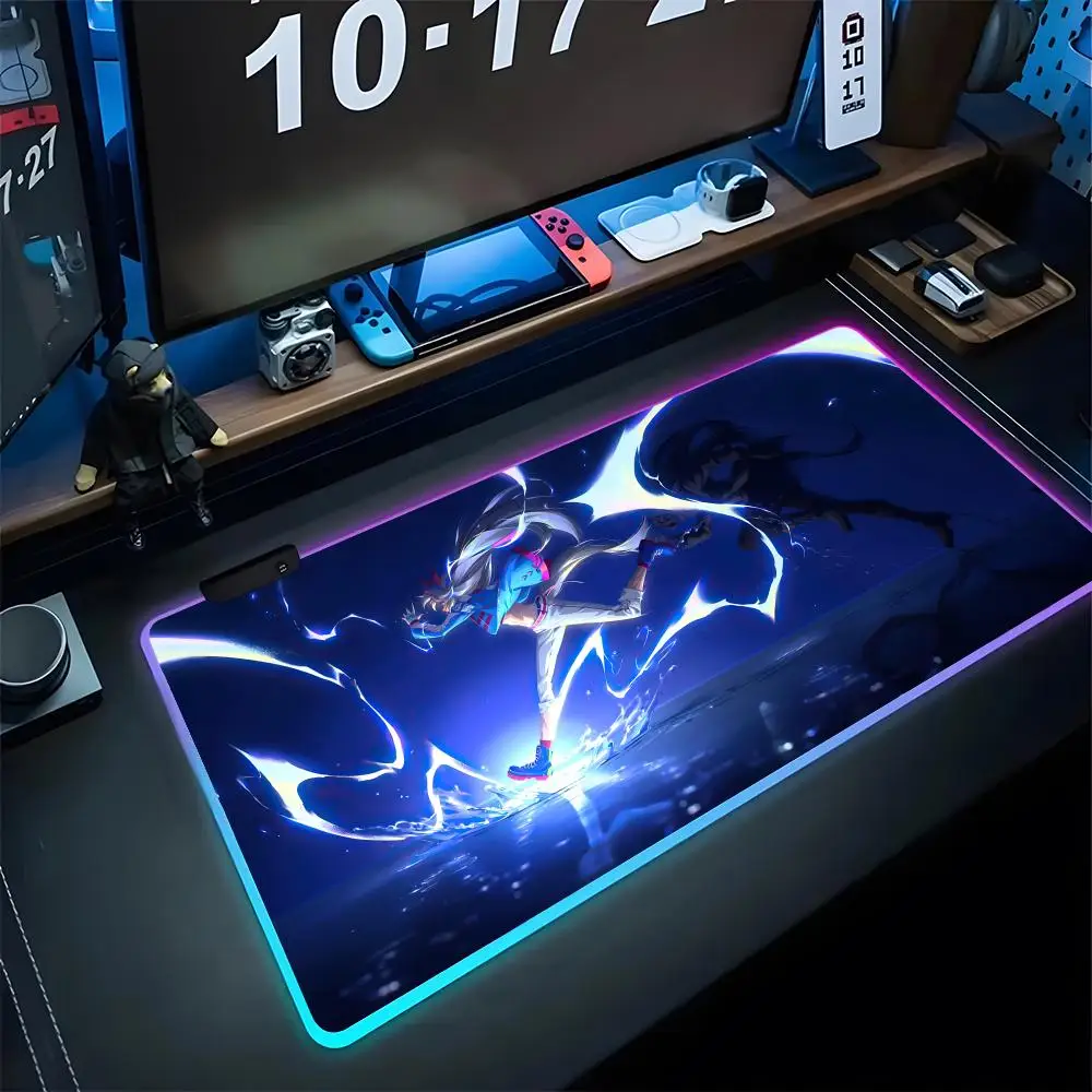 

Oguri Cap Umamusume Mouse Pad Gaming Rgb Mousepad Backlit Keyboard Gamer Girl Xxl Laptop Simple Mat Table Pads Deskpad