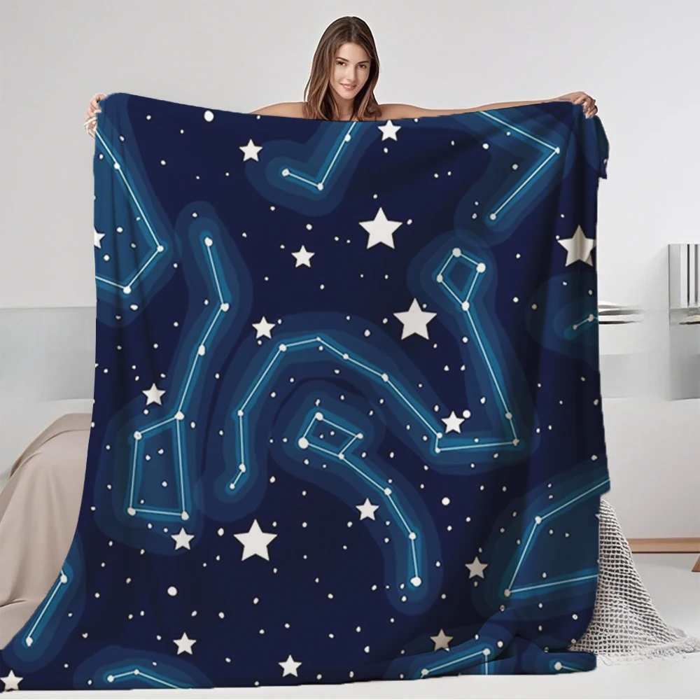 

Fluffy Star-Clusters- sofa cama with Wrinkle - resistant Design Pill - Non - shedding flannel Star-Clusters- lotso for Winter