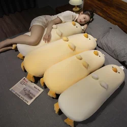 70~90cm Duck Long Pillow Stuffed Soft Cartoon Animal Chick Bolster Plushie Sleeping Leg Support Peluche Birthday Gift